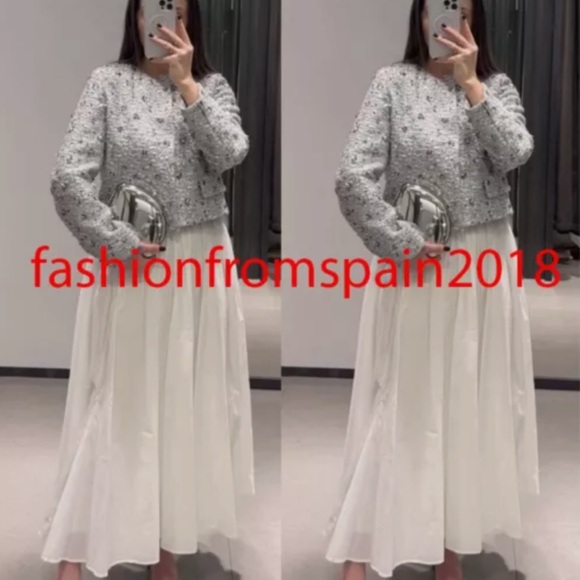 BLOGGERS FAVE NWOT ZARA Gray Structured Blazer - Picture 14 of 16